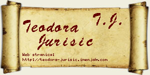 Teodora Jurišić vizit kartica
